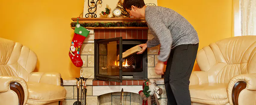 Rusted Metal Fireplace Restoration in Fort Lee, New Jersey