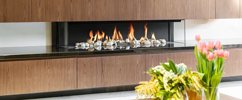 Double-height Fireplace Design Refurbishment in Fort Lee, New Jersey